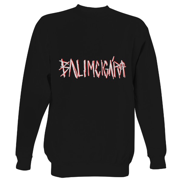 Mikina bez kapuce Unisex s potiskem BALIMCIGÁRA