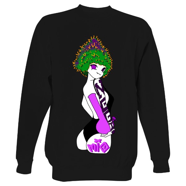 Mikina bez kapuce Unisex s potiskem MIO 1.1v