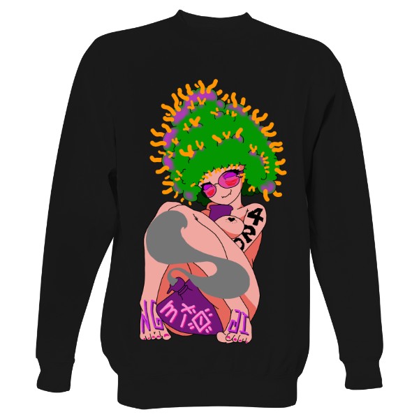 Mikina bez kapuce Unisex s potiskem MIO 1.2v