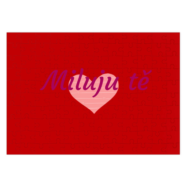 Puzzle velké s potiskem Puzzle Miluju tě