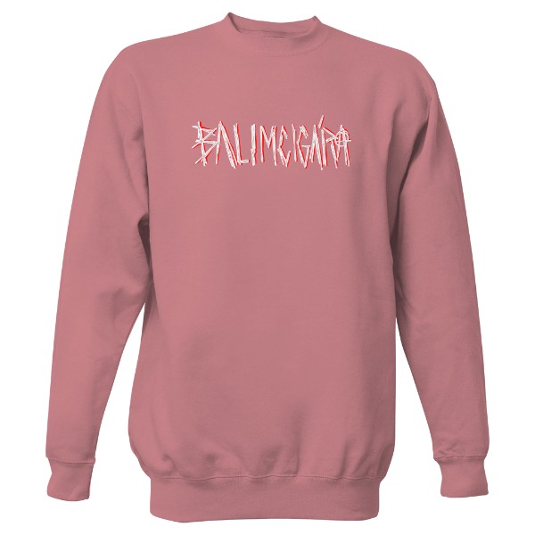 Mikina bez kapuce Unisex s potiskem BALIMCIGÁRA 